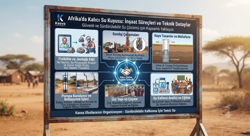 Afrika'da Kalıcı Su Kuyusu İnşaat Süreçleri ve Teknik Detaylar